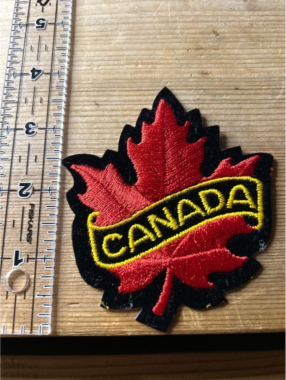 Canada Maple Leaf Embroidered Iron-On Patch